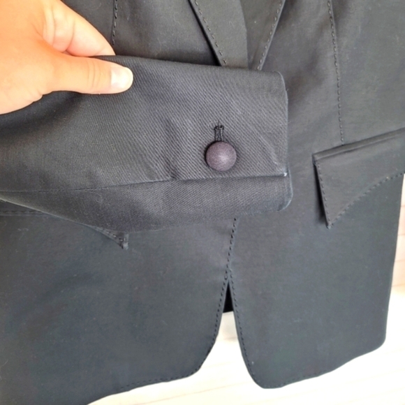 Robert Rodriguez Black One Button Blazer, sz 4 - Picture 3 of 13